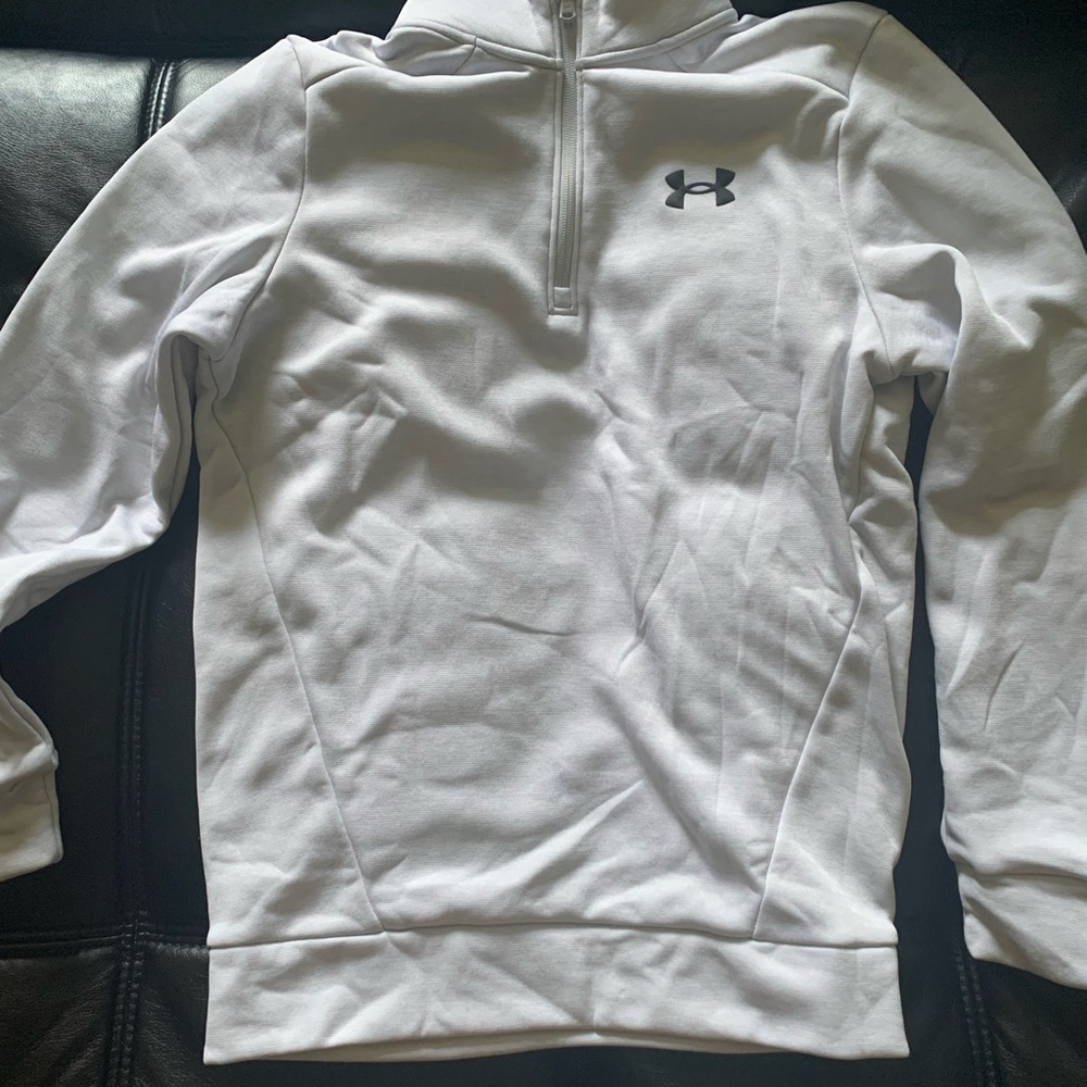 Under Armour Men's Zip-Up light gray Sweater